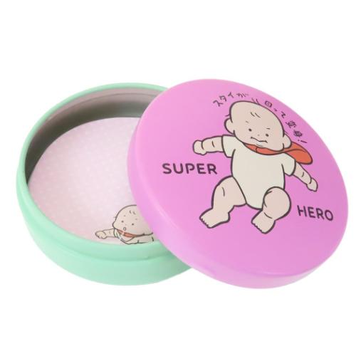 おおのたろう メモ帳 缶入りメモ ヒーロー 伝言 事務用品 グッズ