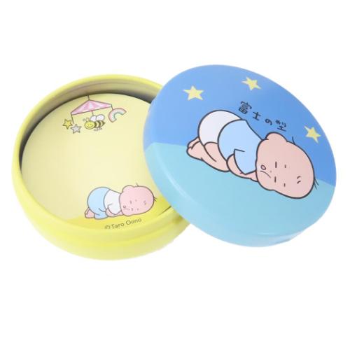 おおのたろう メモ帳 缶入りメモ 富士 伝言 事務用品 グッズ