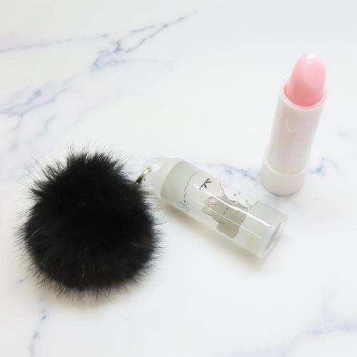 USAMIMI DIARY コスメ雑貨 しっぽチャーム付リップクリーム かわいい グッズ メール便可