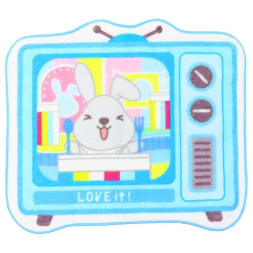 ラッピー ミニタオル ダイカットハンドタオル ブルー キャラクター グッズ メール便可