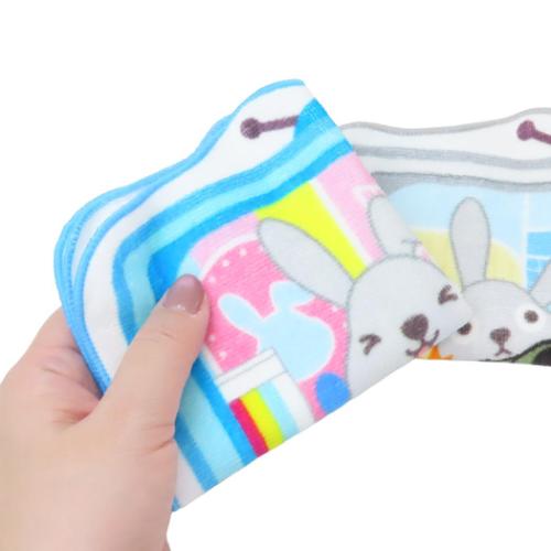 ラッピー ミニタオル ダイカットハンドタオル ブルー キャラクター グッズ メール便可