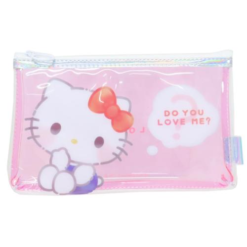 ハローキティ ペンポーチ クリアフラットペンケース サンリオ キャラクター グッズ