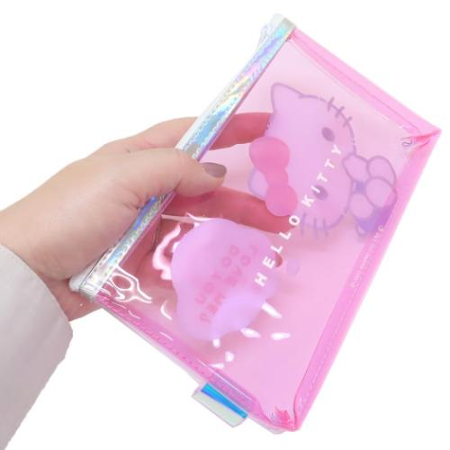 ハローキティ ペンポーチ クリアフラットペンケース サンリオ キャラクター グッズ
