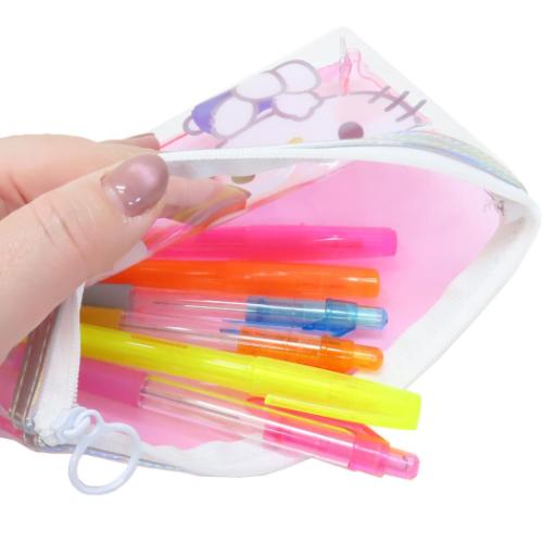 ハローキティ ペンポーチ クリアフラットペンケース サンリオ キャラクター グッズ