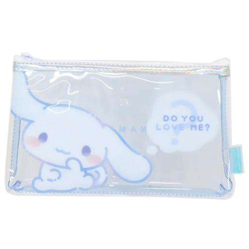 シナモロール ペンポーチ クリアフラットペンケース サンリオ キャラクター グッズ