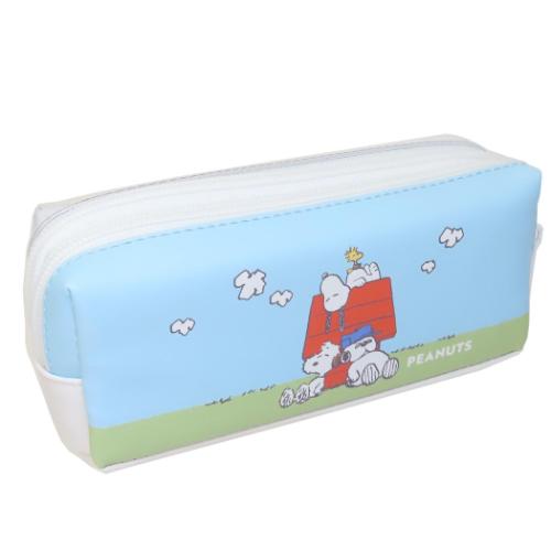 スヌーピー ペンポーチ ツインファスナーペンケース ブラザーズ ピーナッツ キャラクター グッズ