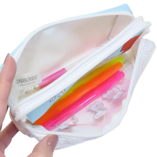 スヌーピー ペンポーチ ツインファスナーペンケース ブラザーズ ピーナッツ キャラクター グッズ