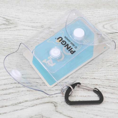 PINGUx松本セイジ ミニポーチ クリアマルチケースSS キャラクター グッズ メール便可