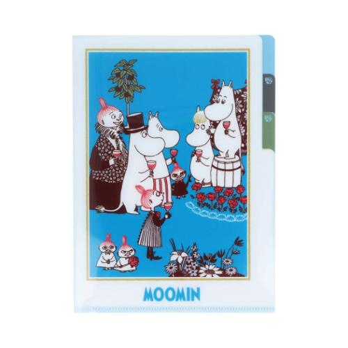 ムーミン ポケットファイル クリアファイルA5 3P MU25SS ムーミン 北欧 キャラクター グッズ メール便可