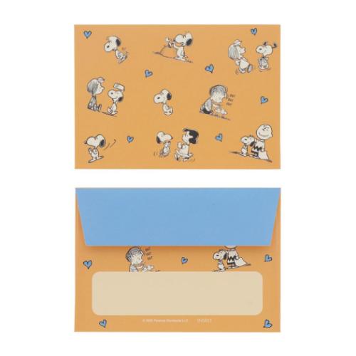 スヌーピー 手渡し手紙セット ミニレターセット PNAT11 ピンク ピーナッツ キャラクター グッズ メール便可