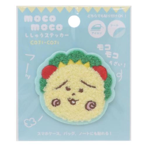 コジコジ ワッペン モコモコ刺繍ステッカー こまりがお さくらももこ アニメキャラクター グッズ メール便可