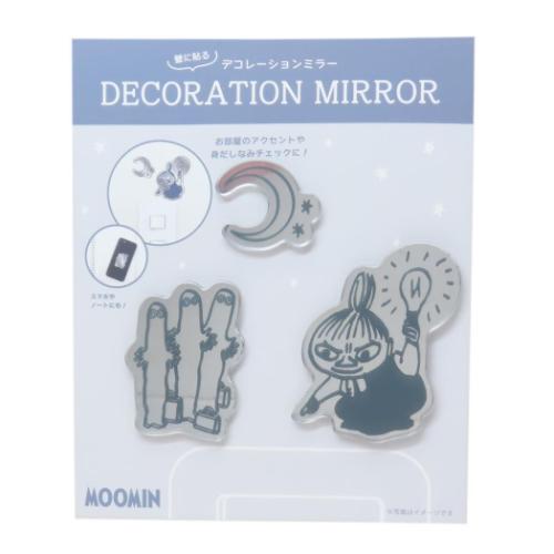 ムーミン 鏡 デコレーションミラー ミイ&ニョロニョロ 北欧 キャラクター グッズ メール便可