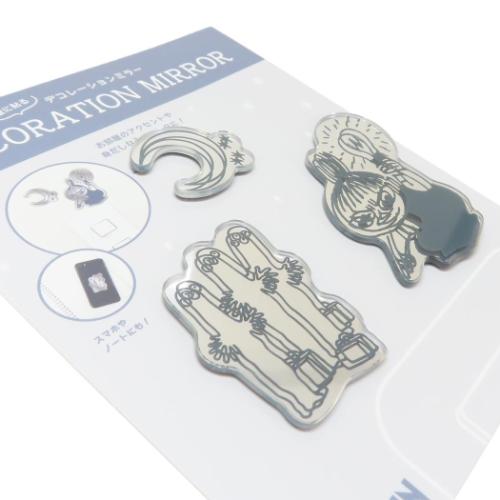 ムーミン 鏡 デコレーションミラー ミイ&ニョロニョロ 北欧 キャラクター グッズ メール便可