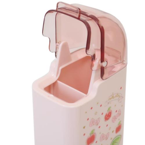 ハローキティ テーブルスタンド フード付角型箸立て ハピネスガール サンリオ キャラクター グッズ