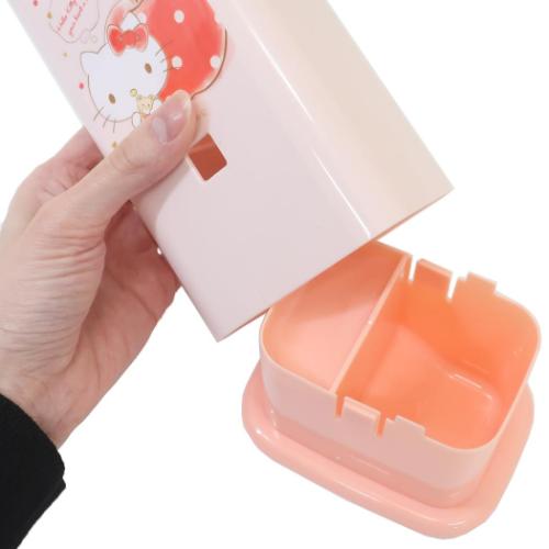 ハローキティ テーブルスタンド フード付角型箸立て ハピネスガール サンリオ キャラクター グッズ