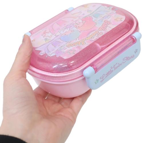 リトルツインスター お弁当箱 抗菌食洗器対応ふわっとフタタイトランチボックス360ml 360ml キラキラ遊園地 サンリオ