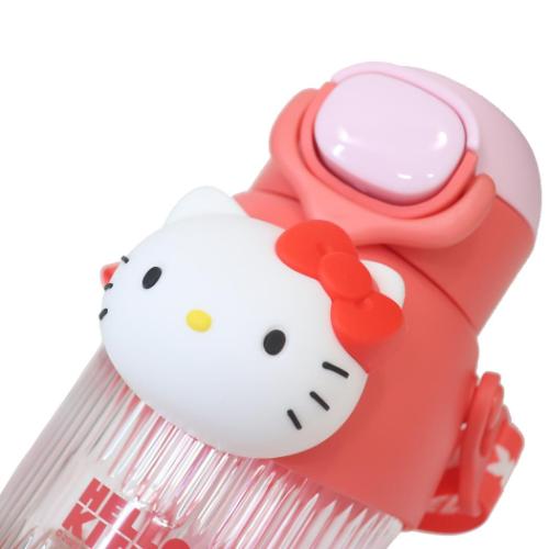 ハローキティ 水筒 立体マスコット付ストローボトル 580ml サンリオ キャラクター グッズ