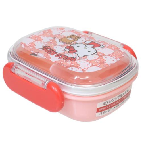 ハローキティ お弁当箱 抗菌食洗器対応ふわっとフタタイトランチボックス 270ml うしろうしろ サンリオ キャラクター グッズ