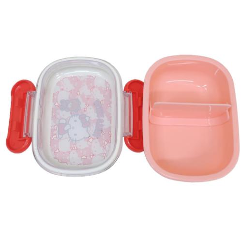 ハローキティ お弁当箱 抗菌食洗器対応ふわっとフタタイトランチボックス 270ml うしろうしろ サンリオ キャラクター グッズ