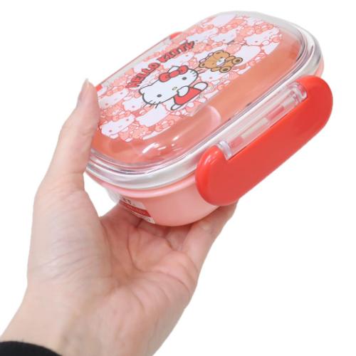 ハローキティ お弁当箱 抗菌食洗器対応ふわっとフタタイトランチボックス 270ml うしろうしろ サンリオ キャラクター グッズ