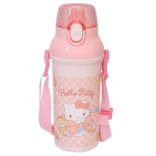 ハローキティ 水筒 抗菌食洗器対応直飲プラワンタッチボトル 480ml ビックリボン サンリオ キャラクター グッズ