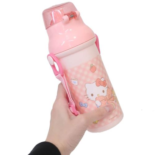 ハローキティ 水筒 抗菌食洗器対応直飲プラワンタッチボトル 480ml ビックリボン サンリオ キャラクター グッズ