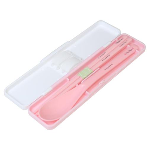 ハローキティ お箸＆スプーンセット 抗菌音の鳴らないコンビセット 箸 スプーン 水彩コスメ サンリオ キャラクター グッズ メール便可