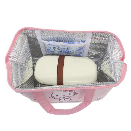 ハローキティ ランチバッグ がま口型ランチバッグ M 水彩コスメ サンリオ キャラクター グッズ メール便可