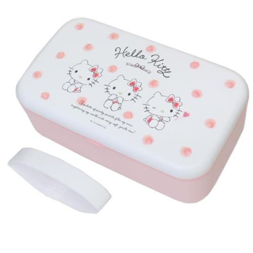 ハローキティ スプーン＆フォーク付きお弁当箱 カトラリー付ランチボックス 1000ml 水彩コスメ サンリオ キャラクター グッズ