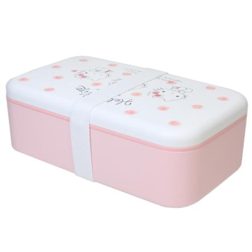 ハローキティ スプーン＆フォーク付きお弁当箱 カトラリー付ランチボックス 1000ml 水彩コスメ サンリオ キャラクター グッズ