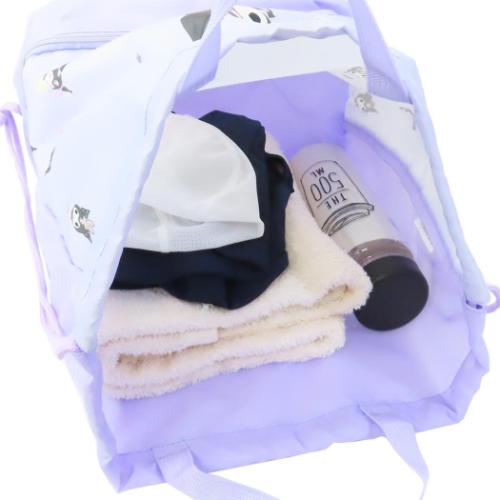 クロミ プールバッグ 2層ナップサック パープル サンリオ キャラクター グッズ