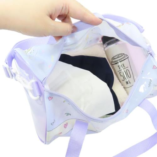 ポケットモンスター プールバッグ ロールボストン パープル ポケモン キャラクター グッズ