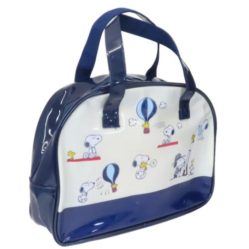 スヌーピー プールバッグ ボストンバッグ ネイビー ピーナッツ キャラクター グッズ