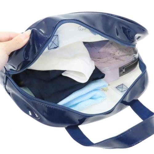 スヌーピー プールバッグ ボストンバッグ ネイビー ピーナッツ キャラクター グッズ