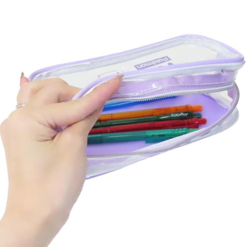 ポケットモンスター ペンケース スクエアポーチ パープル ポケモン キャラクター グッズ