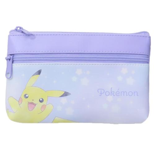 ポケットモンスター ペンケース フラットポーチ パープル ポケモン キャラクター グッズ メール便可