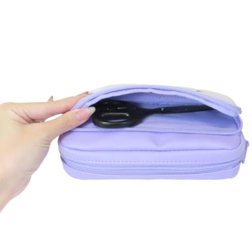 ポケットモンスター ペンケース 2段ポーチ パープル ポケモン キャラクター グッズ