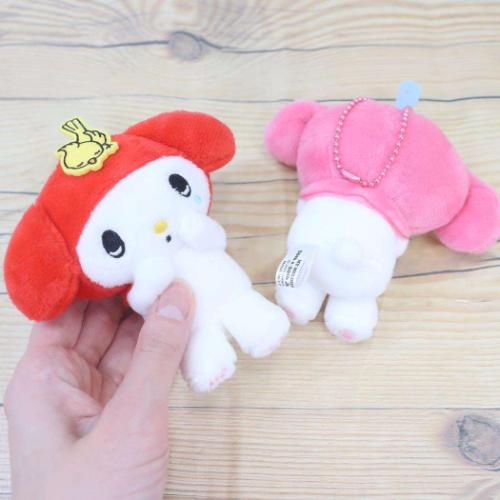 マイメロディ マスコット ミニぬいぐるみボールチェーン 泣き RD サンリオ キャラクター グッズ