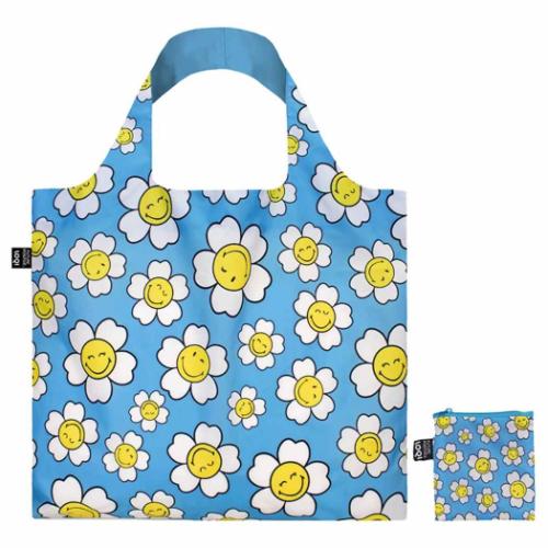 SMILEY エコバッグ Bag JP Flowers Aquarius LOQI ローキー お買い物バッグ グッズ メール便可