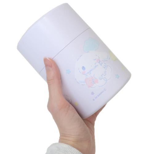 シナモロール 保存容器 プッシュボタン付き密封保存容器 520ml 星空 サンリオ キャラクター グッズ