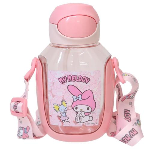 マイメロディ 水筒 ワンプッシュストローボトル うしろうしろ サンリオ キャラクター グッズ