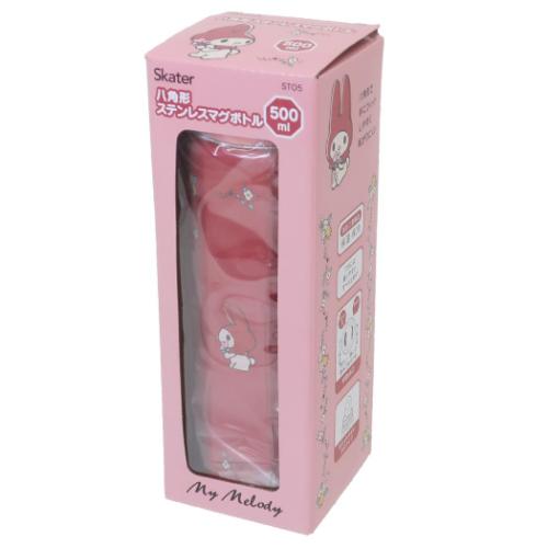 マイメロディ 保温保冷水筒 八角形ステンレスボトル 500ml フラワーレトロ サンリオ キャラクター グッズ