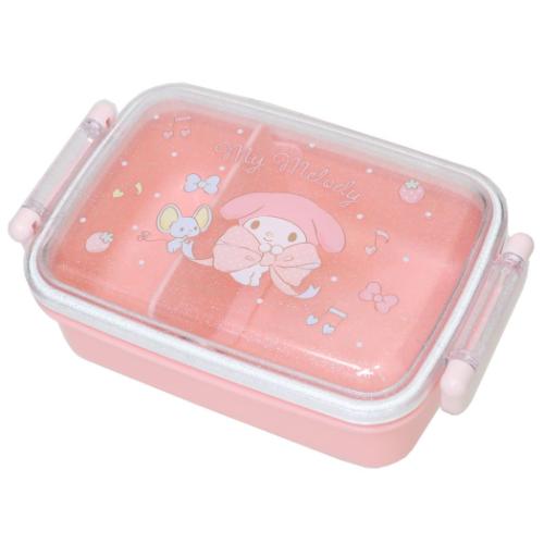 マイメロディ お弁当箱 抗菌食洗機対応ふわっとフタタイトランチボックス 450ml ビッグリボン サンリオ キャラクター グッズ