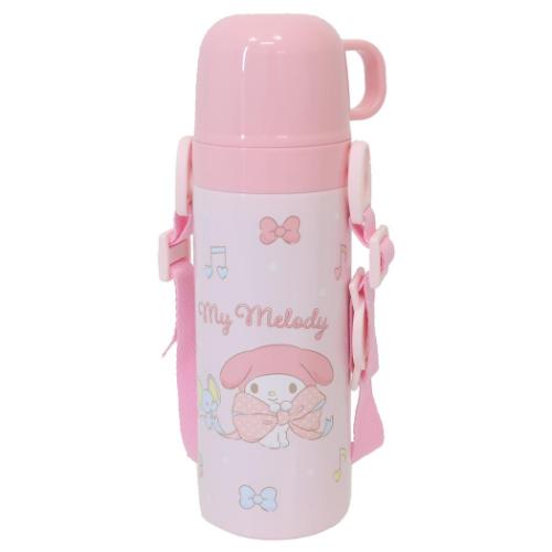 マイメロディ 保温保冷水筒 超軽量コンパクト2WAYステンレスボトル ビッグリボン サンリオ キャラクター グッズ