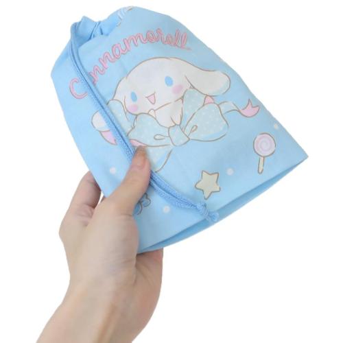 シナモロール 巾着袋 コップ袋 ビッグリボン サンリオ キャラクター グッズ メール便可