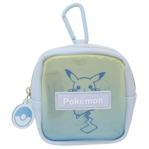 ポケットモンスター ミニポーチ カラビナ付きメッシュミニポーチ グラデーション BL ポケモン キャラクター グッズ