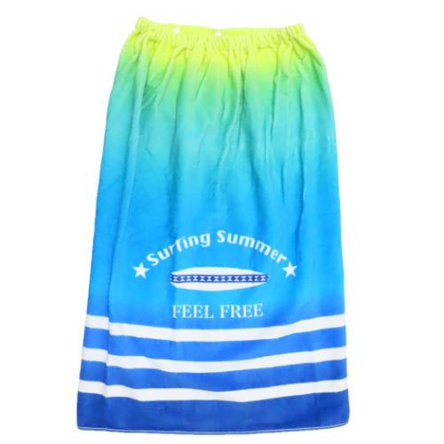 サンハート ラップタオル 80丈マキタオル 80cm丈巻き巻きタオル クールサーフィン 海プール着替えタオル グッズ