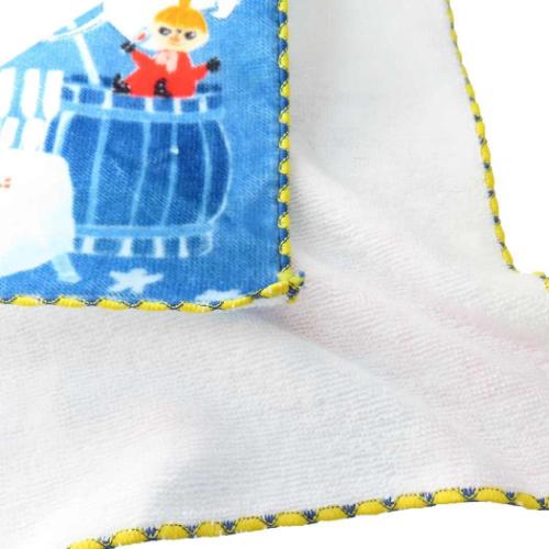 ムーミン ハンドタオル シャーリング ミニタオル オーガニックコットン 月夜のうたげ 北欧 キャラクター グッズ メール便可