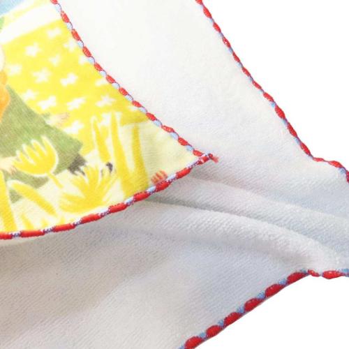 ムーミン ハンドタオル シャーリング ミニタオル オーガニックコットン 春の散歩道 北欧 キャラクター グッズ メール便可