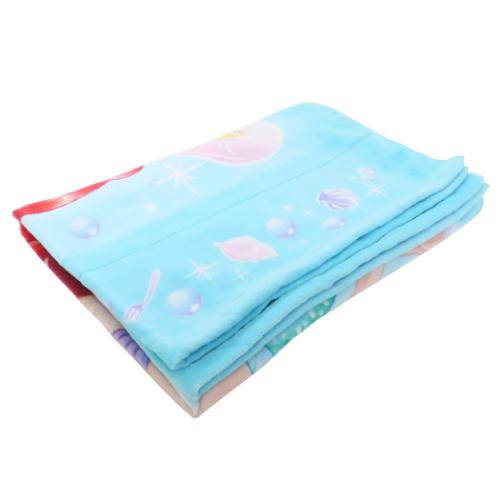 リトルマーメイド キッズタオルケット お昼寝ケット スパークリングシー ディズニープリンセス キャラクター グッズ